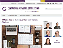 Tablet Screenshot of financialservicesmarketing.com